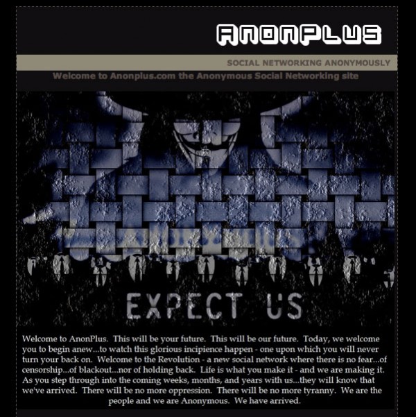 Anonplus - Das soziale Netzwerk des Hackerkollektiv Anonymous