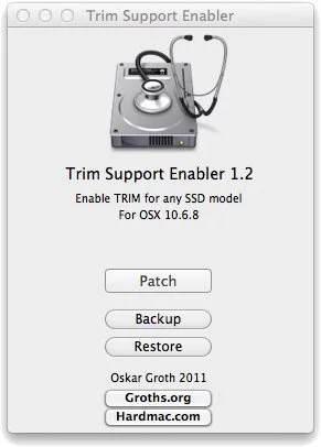 Trim Enabler 1.2 Mac OS X Lion