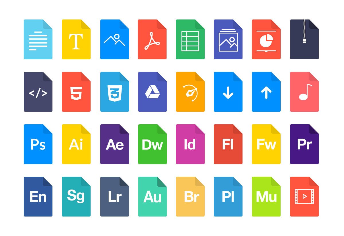 Zwei coole und kostenlose Icon-Sets für File-Types bzw. Extensions